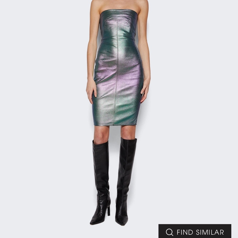 Iridescent Strapless Dress